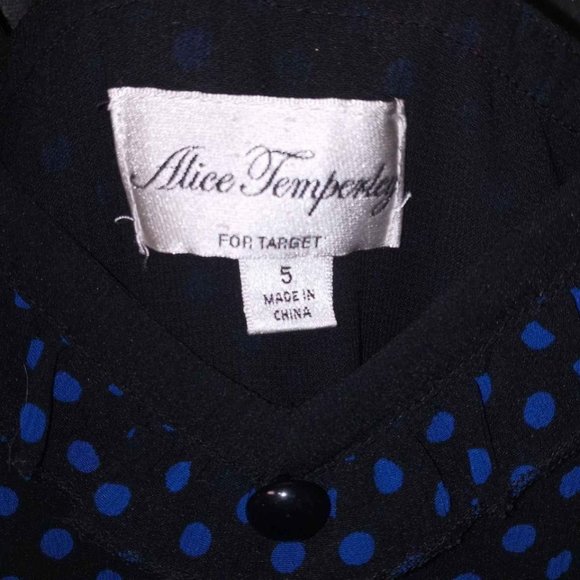 Alice Temperley Dress - Blue with Polka Dots - Size 5 - Picture 3 of 3